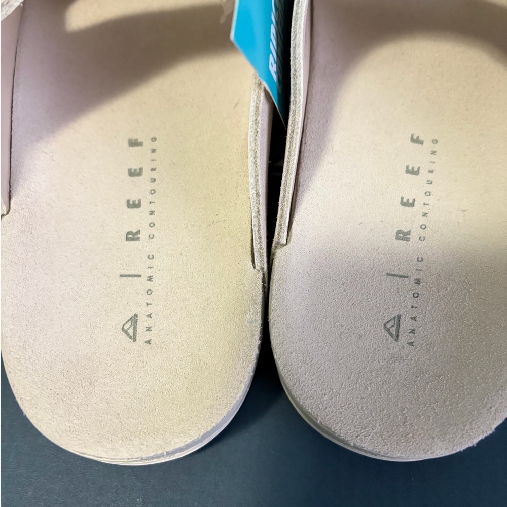 BNWB WOMEN'S REEF OJAI TWO BAR COMFORT SANDALS SLIDES VINTAGE US 6-UK 4-EUR 36 - Picture 5 of 13